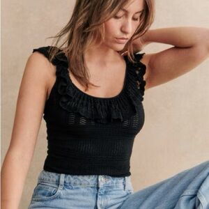 SEZANE Lina Black Top